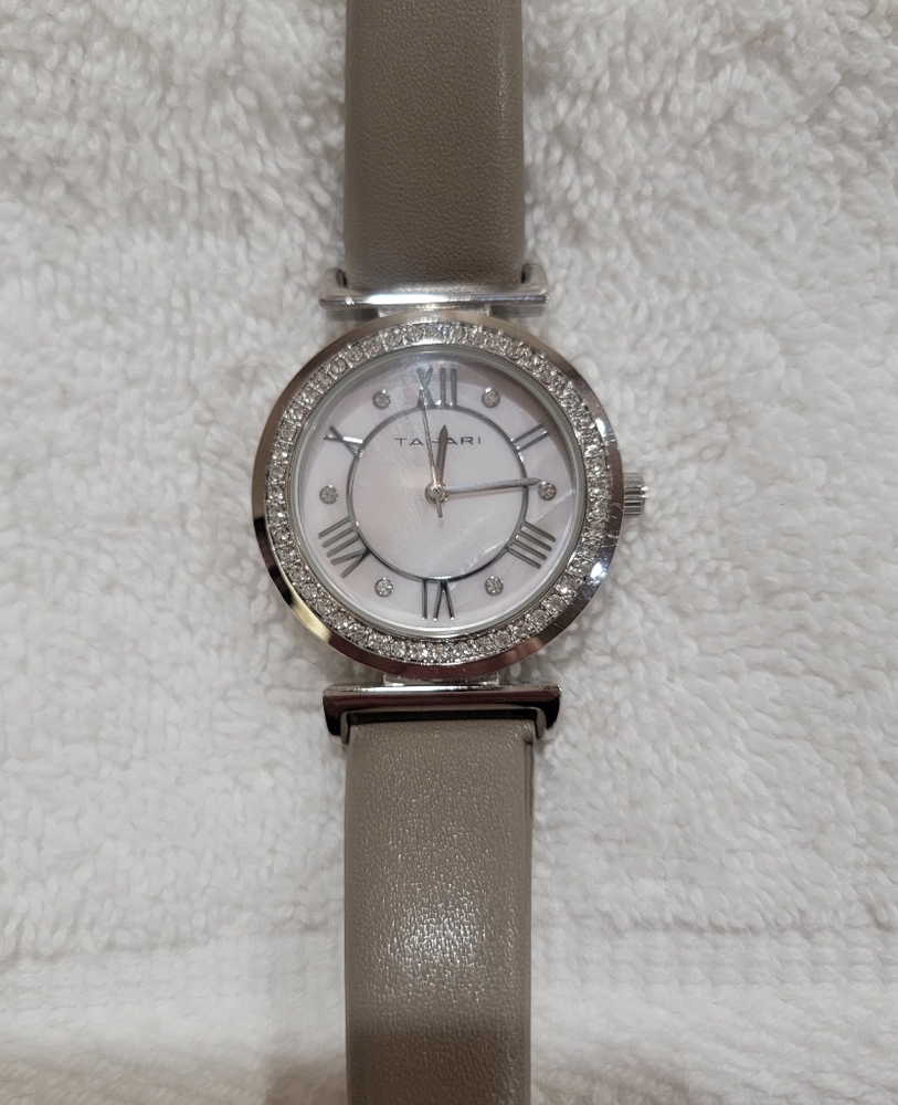 Tahari Women's Watch Simulated Leather Band